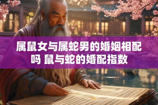属鼠女与属蛇男的婚姻相配吗 鼠与蛇的婚配指数