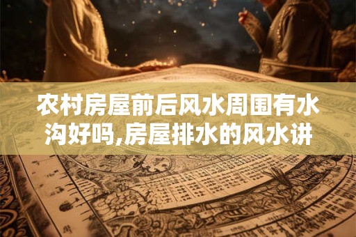 农村房屋前后风水周围有水沟好吗,房屋排水的风水讲究