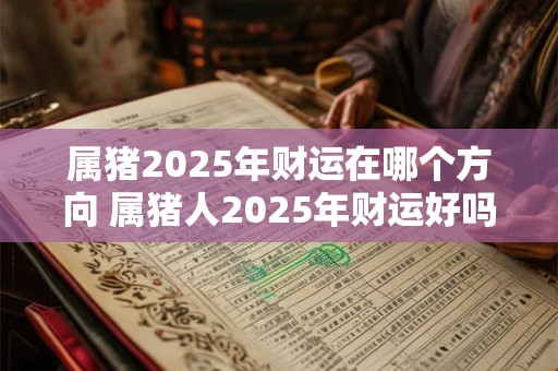属猪2025年财运在哪个方向 属猪人2025年财运好吗
