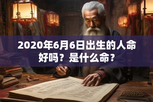 2020年6月6日出生的人命好吗？是什么命？