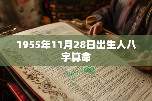 1955年11月28日出生人八字算命