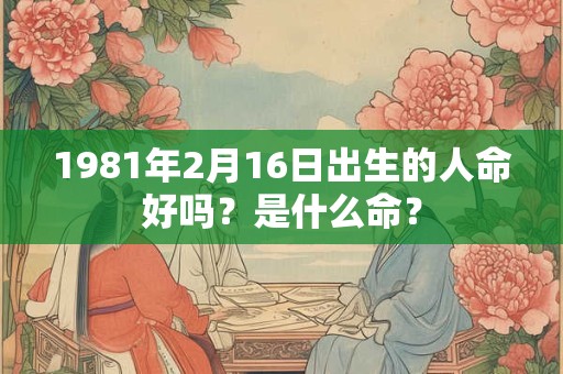 1981年2月16日出生的人命好吗？是什么命？