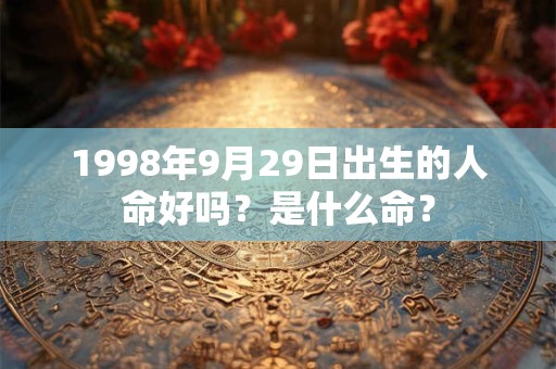 1998年9月29日出生的人命好吗？是什么命？
