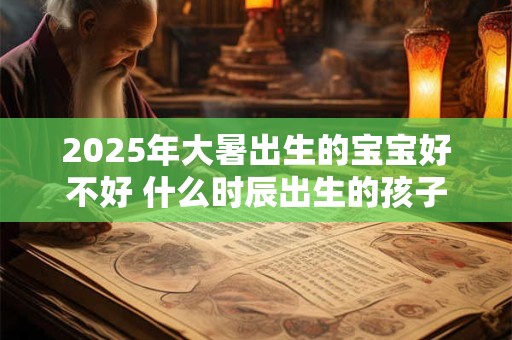2025年大暑出生的宝宝好不好 什么时辰出生的孩子最好
