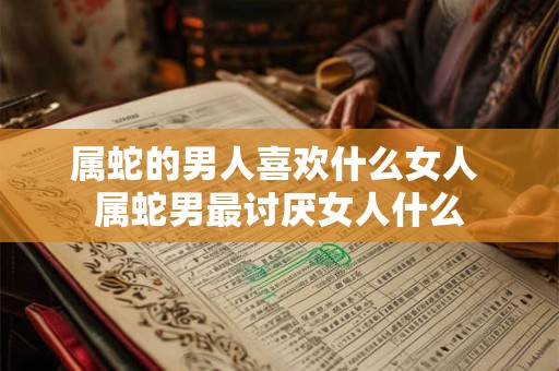 属蛇的男人喜欢什么女人 属蛇男最讨厌女人什么