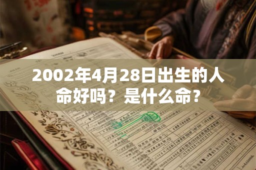 2002年4月28日出生的人命好吗？是什么命？