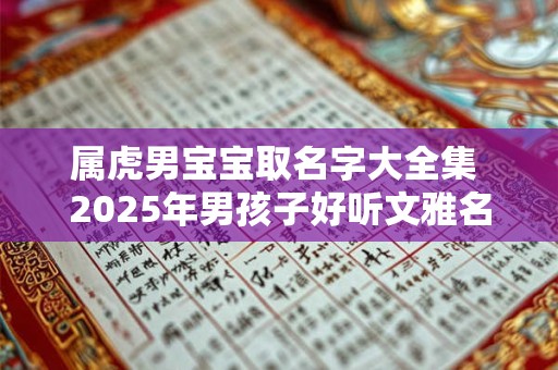 属虎男宝宝取名字大全集 2025年男孩子好听文雅名字