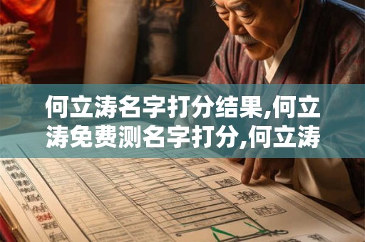 何立涛名字打分结果,何立涛免费测名字打分,何立涛周易免费测名字打分