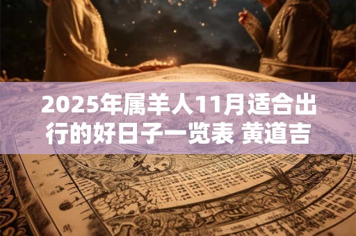 2025年属羊人11月适合出行的好日子一览表 黄道吉日分析