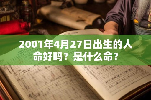 2001年4月27日出生的人命好吗？是什么命？