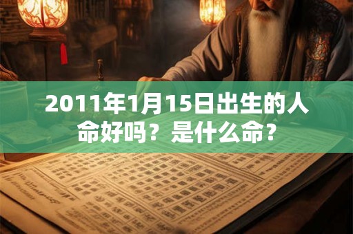 2011年1月15日出生的人命好吗？是什么命？