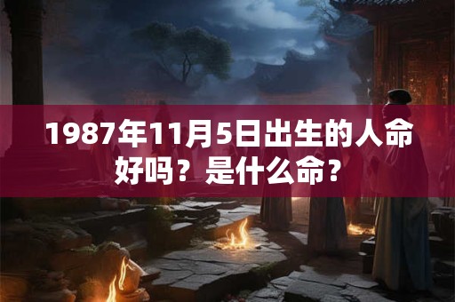 1987年11月5日出生的人命好吗？是什么命？
