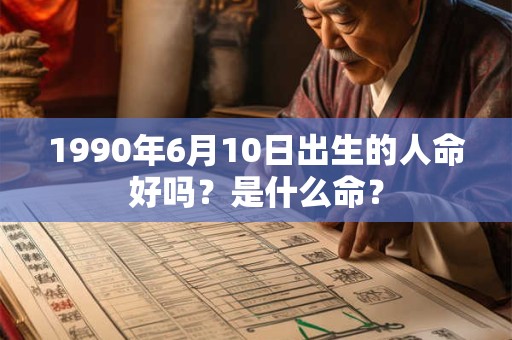 1990年6月10日出生的人命好吗？是什么命？