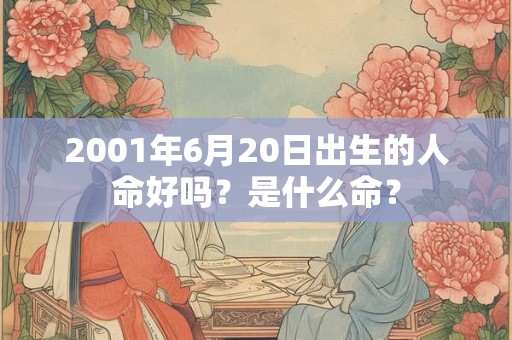 2001年6月20日出生的人命好吗？是什么命？