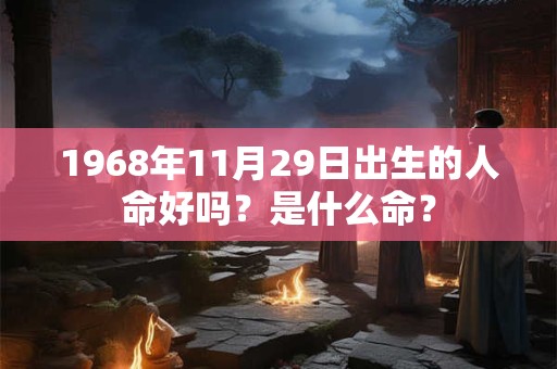 1968年11月29日出生的人命好吗？是什么命？