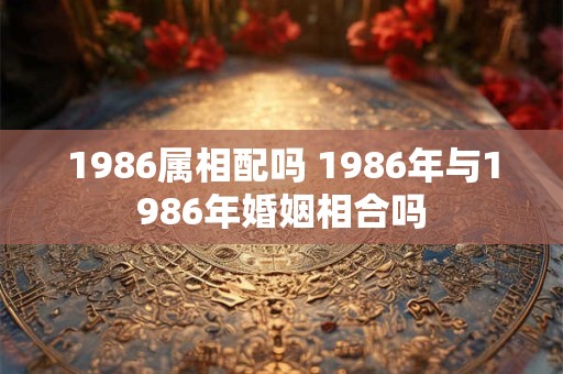 1986属相配吗 1986年与1986年婚姻相合吗