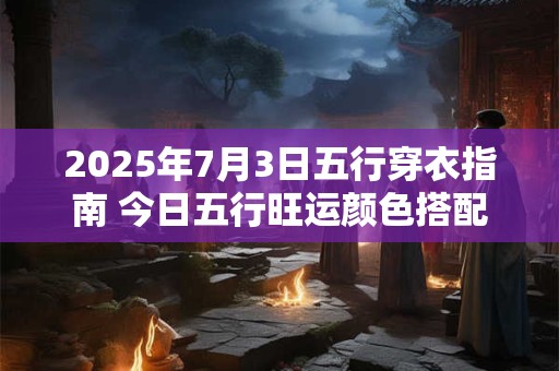 2025年7月3日五行穿衣指南 今日五行旺运颜色搭配