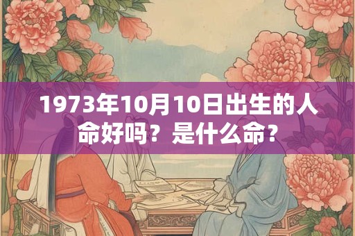 1973年10月10日出生的人命好吗？是什么命？