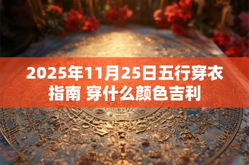 2025年11月25日五行穿衣指南 穿什么颜色吉利 2025年11月25日五行穿衣指南 穿什么颜色吉利