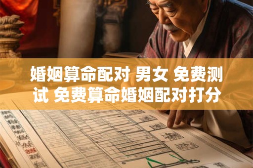 婚姻算命配对 男女 免费测试 免费算命婚姻配对打分