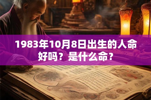 1983年10月8日出生的人命好吗？是什么命？
