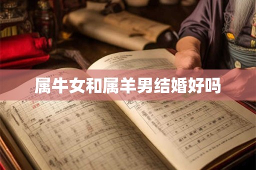 属牛女和属羊男结婚好吗