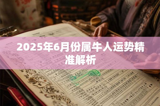 2025年6月份属牛人运势精准解析