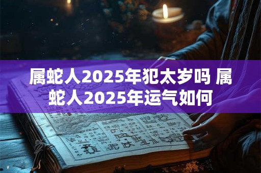 属蛇人2025年犯太岁吗 属蛇人2025年运气如何