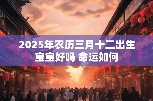 2025年农历三月十二出生宝宝好吗 命运如何