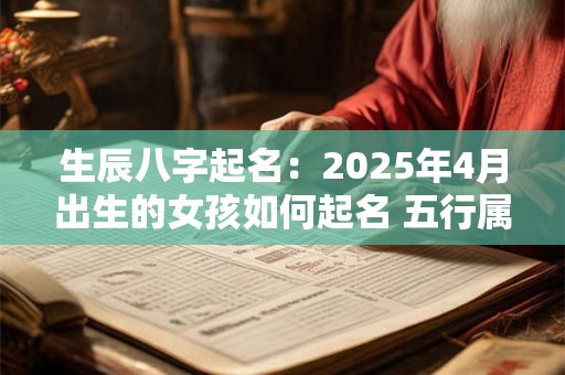 生辰八字起名：2025年4月出生的女孩如何起名 五行属什么