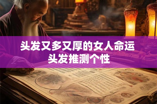 头发又多又厚的女人命运 头发推测个性