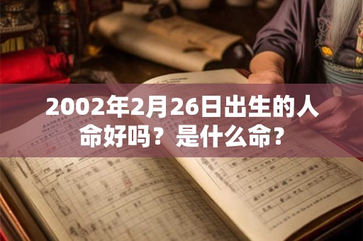 2002年2月26日出生的人命好吗？是什么命？