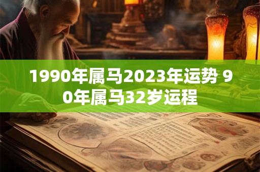 1990年属马2023年运势 90年属马32岁运程