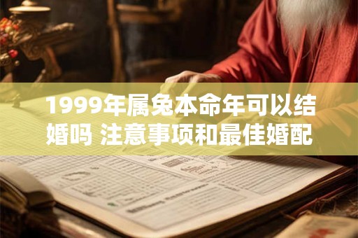 1999年属兔本命年可以结婚吗 注意事项和最佳婚配关系揭秘