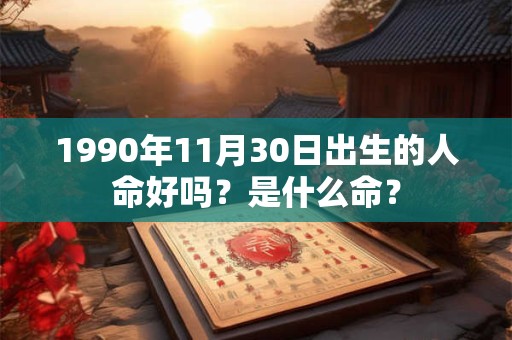 1990年11月30日出生的人命好吗？是什么命？