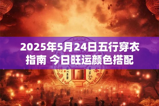 2025年5月24日五行穿衣指南 今日旺运颜色搭配