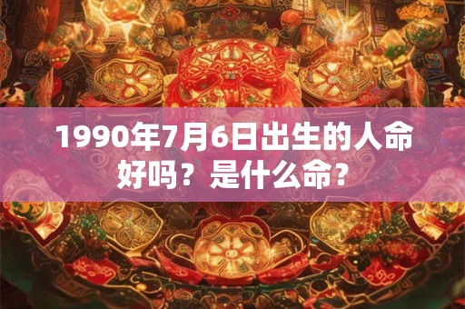 1990年7月6日出生的人命好吗？是什么命？