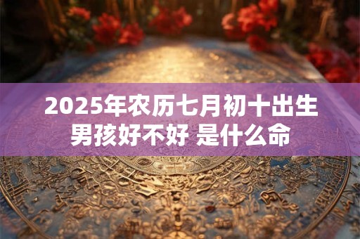 2025年农历七月初十出生男孩好不好 是什么命