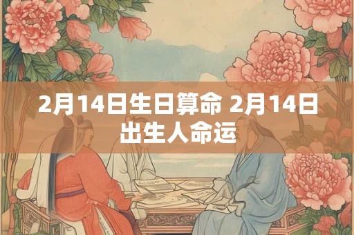 2月14日生日算命 2月14日出生人命运