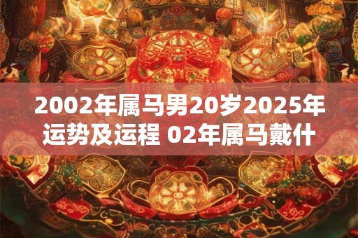 2002年属马男20岁2025年运势及运程 02年属马戴什么好