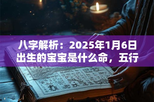 八字解析：2025年1月6日出生的宝宝是什么命，五行缺什么