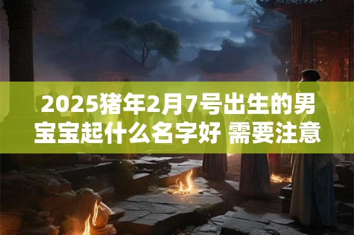 2025猪年2月7号出生的男宝宝起什么名字好 需要注意什么