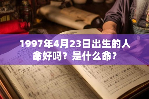 1997年4月23日出生的人命好吗？是什么命？