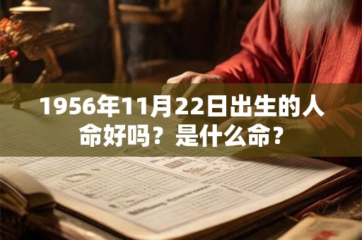 1956年11月22日出生的人命好吗？是什么命？