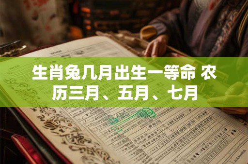 生肖兔几月出生一等命 农历三月、五月、七月