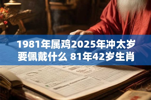 1981年属鸡2025年冲太岁要佩戴什么 81年42岁生肖鸡犯太岁怎么化解