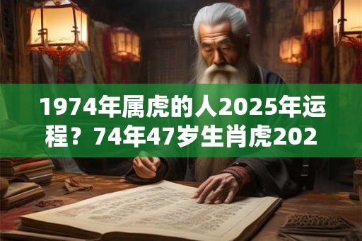 1974年属虎的人2025年运程？74年47岁生肖虎2025年运势