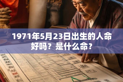 1971年5月23日出生的人命好吗？是什么命？