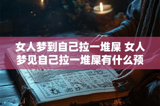 女人梦到自己拉一堆屎 女人梦见自己拉一堆屎有什么预兆