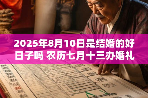 2025年8月10日是结婚的好日子吗 农历七月十三办婚礼好吗